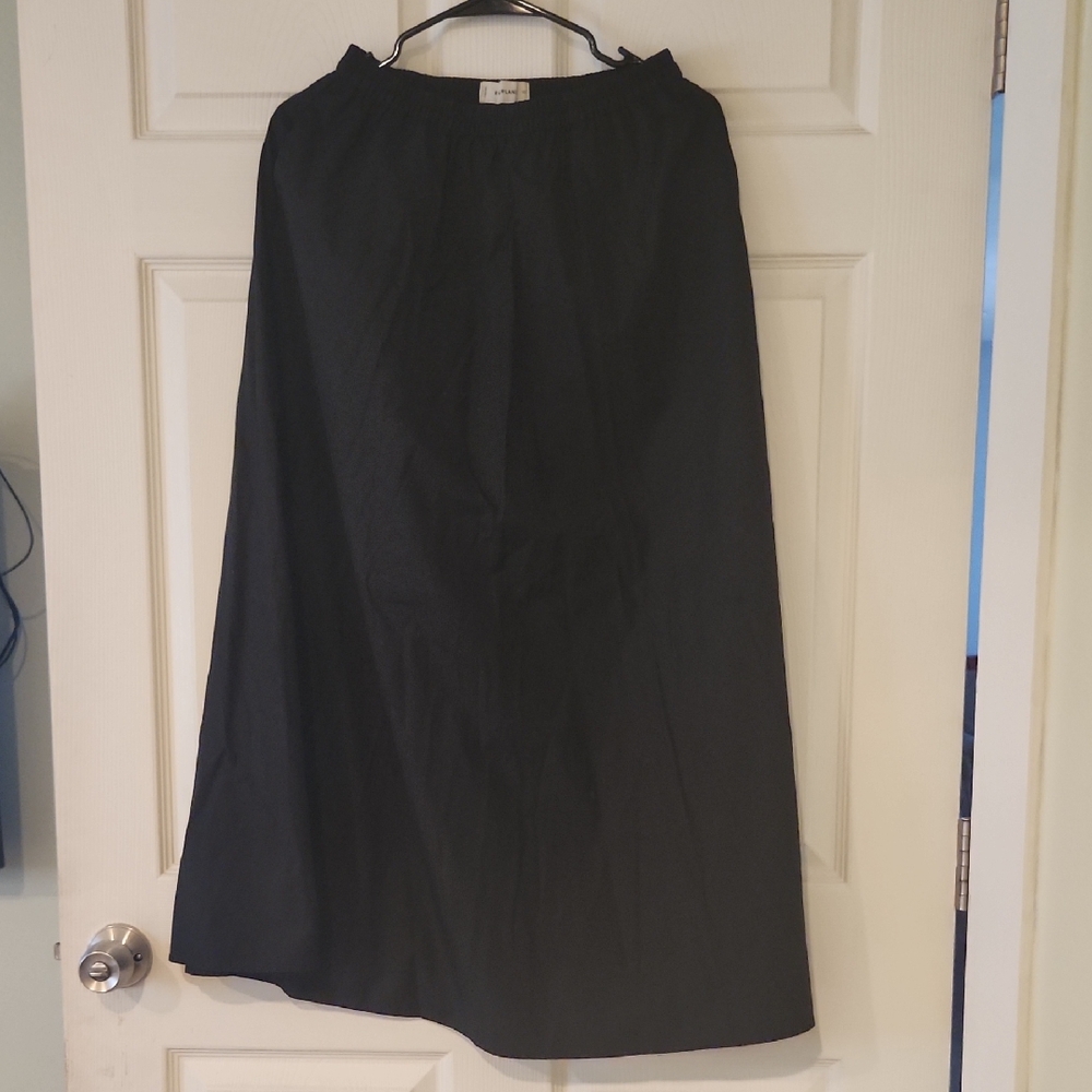 Everlane * The Supima Pull-On Maxi Skirt * Black * XS